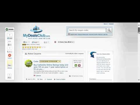 Carbonite Offer Code-MyDealsClub.com Has All The Latest Carbonite Offers