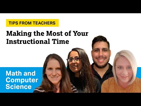 Math and Computer Science AP Teachers Talk About Pacing and Resources