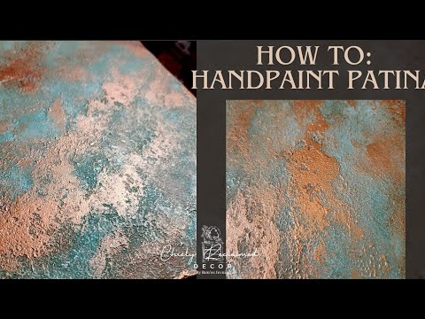 Master The Art Of Handpainted Patina: Step By Step DIY Tutorial Using Texture And Mettalic Paints