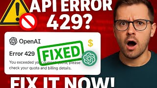 Fix Error Code 429 in ChatGPT API 🔥 | Quota Exceeded? Do This Now! 🚫💻
