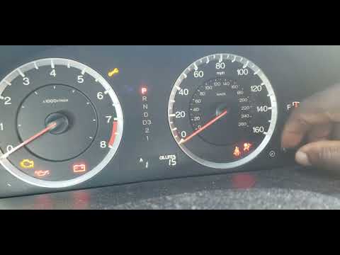 How to set the oil life on a honda after changing the engine oil