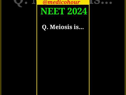 Neet 2024 #neet #neet2024 #education #shorts #mcq @medicohour