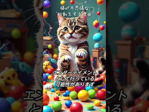 猫が不思議な行動をする理由5選 #猫 #迷信 #雑学知識 #5選 #不思議 #猫好きVOICEVOX:青山龍星