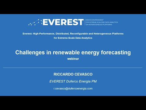 6. EVEREST project webinar: Challenges in renewable energy forecasting