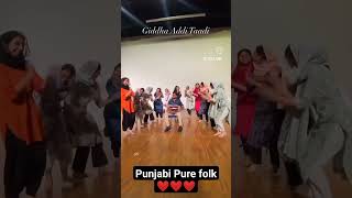 punjabi pure folk vibe❤️#giddha #giddhadance #dholak #punjabi #punjabigirlstatus #punjabigirldance