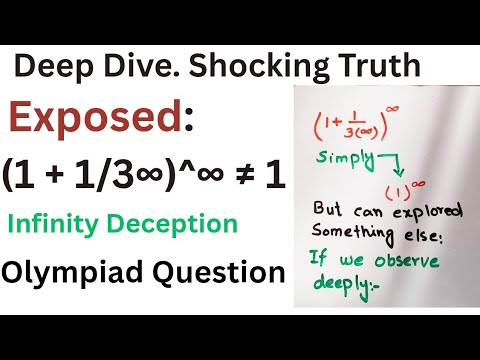 The Infinity Trap: Why (1 + 1/3∞)^∞ Is Not 1