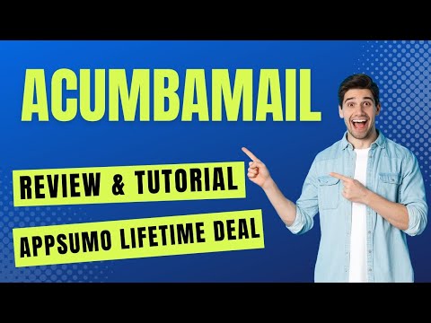Acumbamail Review & Tutorial - How To Use Acumbamail AppSumo Lifetime Deal