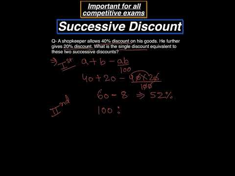 Successive discount trick