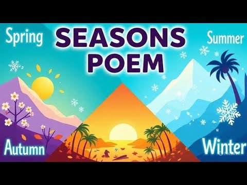 Nursery Rhymes 🌈 Four Seasons Poem  | Spring & Summer |  Nursery Rhymes for Kids  🎵