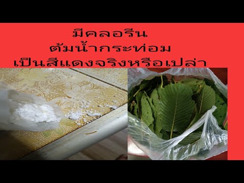 ทำไมต้มน้ำท่อมแล้วน้ำเป็นสีแดง,ถ้าน้ำมีคลอรีนน้ำจะเป็นสีแดงจริงหรือเปล่า,วันนี้มีคำตอบ
