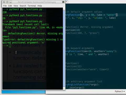 Python Lesson 3: Functions