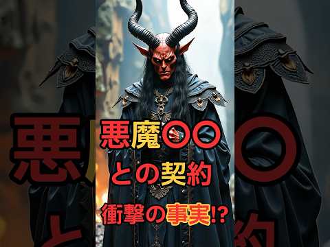 悪魔○○との契約  衝撃の事実⁉︎