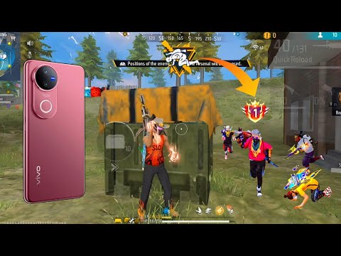 VIVO V50 5G Gaming Test 🥵 | Free Fire Gameplay VIVO V50 5G ⚡| Free Fire Highlights 🔥