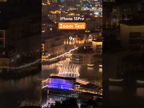 Dubai Fountain Show! iPhone15pro zoom range 🔥📷 #shorts