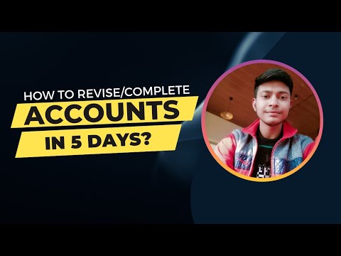 How complete Or revise Accounts in 5 days? #cafoundationexams #dec22 #explore #viral #icaiexams