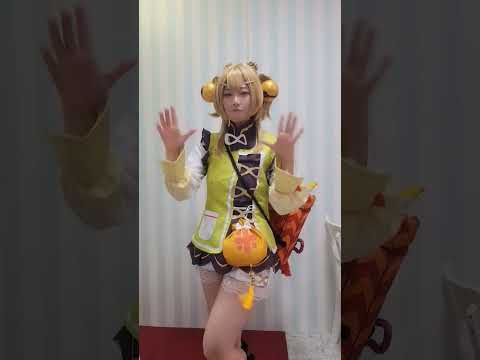⚠️コスプレ　驚くほど真顔で草。#cosplayer #ヨォーヨ #コスプレ  #原神
