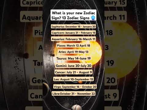 What Is your New Zodiac Signs 13 Zodiac Signs 🔮♉#leo #zodiac #astrology #aries #gemini #virgo