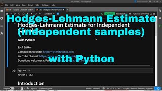 Python - Hodges-Lehmann (Ind. Samples)