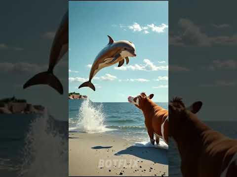 “Cow Heroically Rescues Dolphin in the Most Unexpected Way 🐄💔🐬”