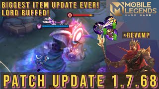 IS MINSITHAR THE BEST REVAMPED HERO!? ANTIHEAL ITEMS BUFFED!? | MLBB Patch Update 1.7.68 Overview