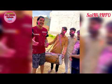 🥵अमित सैनी ने खेली होली|| गुलाल से रंग दिया || amit saini rohtakiya Holi festival 😇