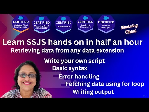 SFMC learn SSJS in half an hour | How to derive data from data extension | SSJS basic to advance