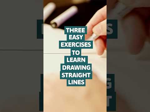 Three Easy Exercises To Learn Drawing Straight Lines #art #drawing #drawingtutorial #stepbystep