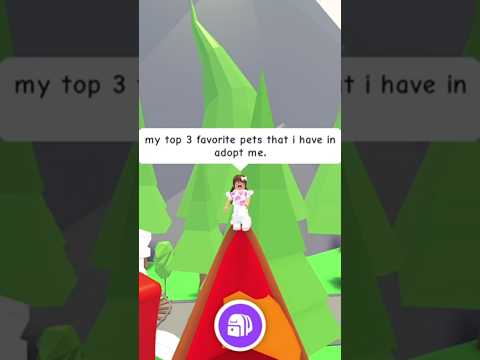 My top 3 favourite pets that I have in adopt me. #favs #robladoptme #roblox #mypetsies #happydays
