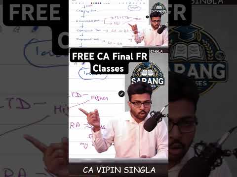 Free CA Final FR Classes #cafinalfr #freecafinalfr