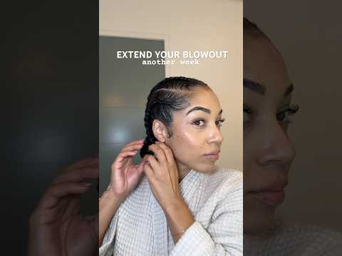 Stretch your blowout (& the perfect opportunity to practice braiding!) #protectivestyle #cornrows