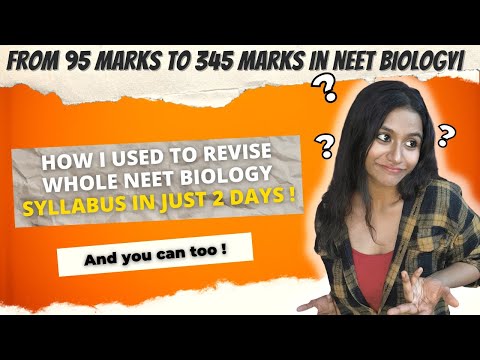 My Biology innovative strategy that helped me to score 345 marks in 5 months | NEET Edition.