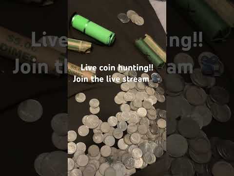 I’m hunting for silver coins! Join the live! #coincollecting