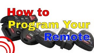 Code Alarm Pro Remote Programming HOW TO (later model)