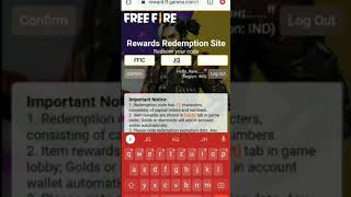 FREE FIRE REDEEM CODE TODAY | TODAY REDEEM CODE FREE FIRE | FF REDEEM CODE TODAY | REDEEM CODE TODAY