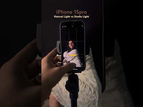 Natural v Studio Light portrait mode 📸 in #iphone15pro. See results☝️#iphonephotography #shorts