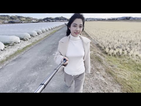 【ノーブラ散歩】強風の中散歩してみました