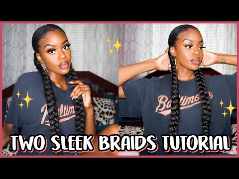 $5 EASY SLEEK BRAIDED PONYTAIL ON 4C HAIR | ADAISHA MIRIAM