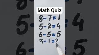 math quiz challenge for genius #mathquiz #mathchallenge #mathtest #mathtrick #mathpuzzles #short