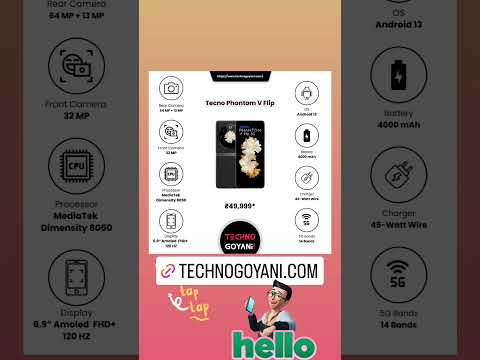 Tecno Phantom V Flip 5G Specifications | Techno Goyani