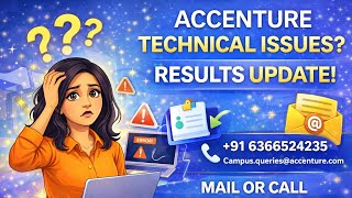 Accenture Technical Issues 🥲 & Results Update🙌 | What to Do If Exam or Interview Fails