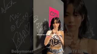 Babymonster signatures on CDTV live today #babymonster #shorts
