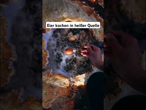 Ei kochen in heißer Quelle? Japanische Onsen Eier in Griechenland