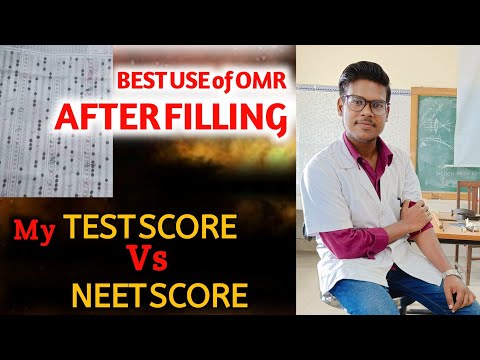 MY TEST SCORE VS NEET SCORE | USE OF OMR  AFTER FILLING | NEET 2023 #NEET