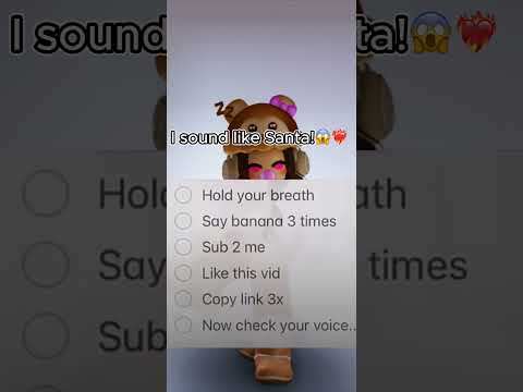 I sound so WEIRD! 😱😭💞 #roblox