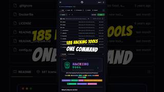 hackingtool: 185 Security Tools in One Command Line Menu