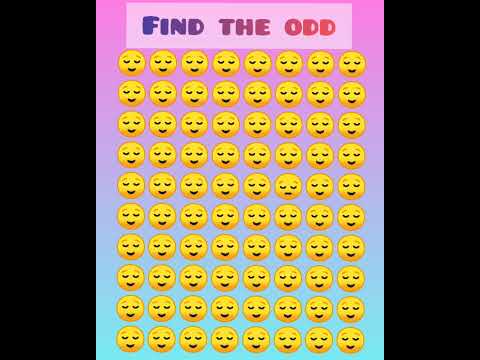 find the odd emoji 😌 in 5 Seconds 🔥#findtheodd#challenge#shorts