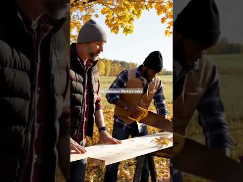 Autumn Woodwork – 3 Men, Gentle Wind & Saw ASMR 🍂🪚