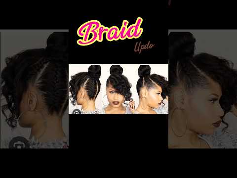 Recreating this braided updo hairstyle. #braidedupdo #hairstyleideas #braidstyles #4chair
