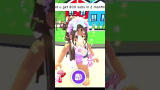 how did I get 800 subs in 2 months #roblox #adoptmeedit #robloxedit #shorts