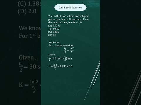 CRE PYQ discussion #gateexam #gatepyqs #viralvideo #shortsvideo @GATEChemicalInstitute